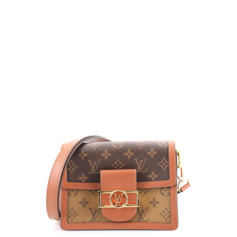 Louis Vuitton Dauphine Shoulder Bag Reverse Monogram Canvas Mini