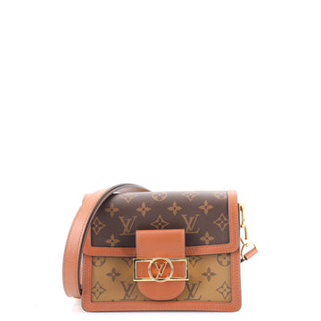 Louis Vuitton Dauphine Shoulder Bag Reverse Monogram Canvas Mini