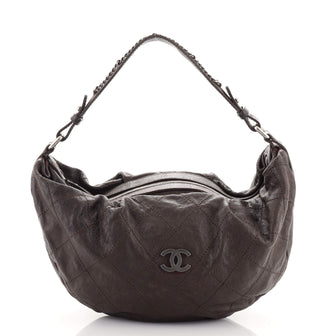 Chanel Outdoor Ligne Hobo Caviar Large