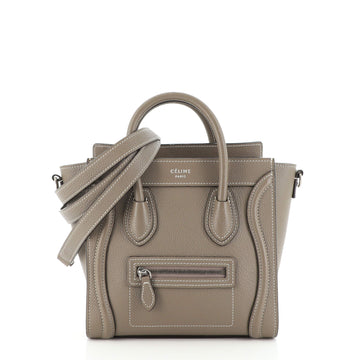 Celine Luggage Bag Grainy Leather Nano