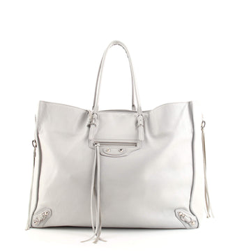 Balenciaga Papier A4 Zip Around Classic Studs Bag Leather Large