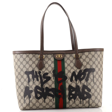 Balenciaga x Gucci The Hacker Project Tote Graffiti BB Coated Canvas Medium