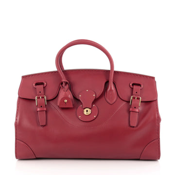 Ralph Lauren Collection Soft Ricky Handbag Leather 40 Red