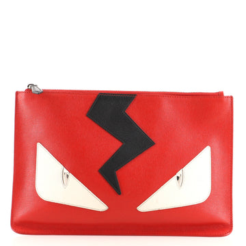 Fendi Monster Pouch Leather Medium