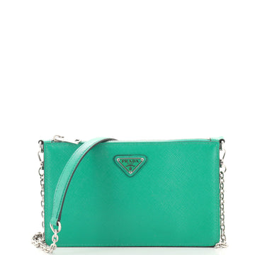 Prada Chain Crossbody Bag Vernice Saffiano Leather Small