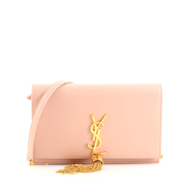 Saint Laurent Classic Monogram Tassel Chain Wallet Leather