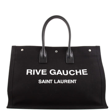 Saint Laurent Rive Gauche Shopper Tote Canvas Large