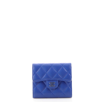 Chanel CC Compact Classic Flap Wallet Quilted Lambskin