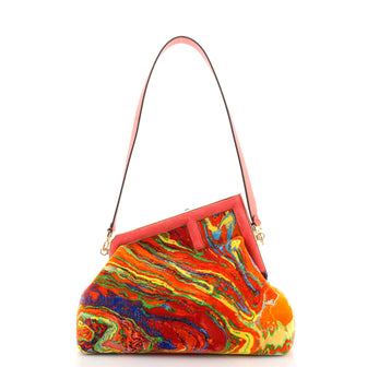 Fendi First Bag Marble Fabric Medium