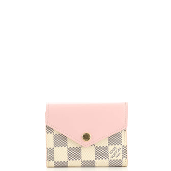 Louis Vuitton Zoe Wallet Damier and Leather