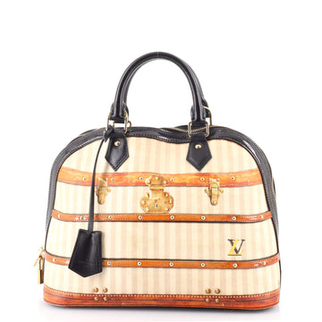 Louis Vuitton Alma Handbag Limited Edition Time Trunk Canvas PM