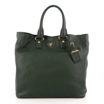 Prada Convertible Tote Vitello Daino Large Green 1804001