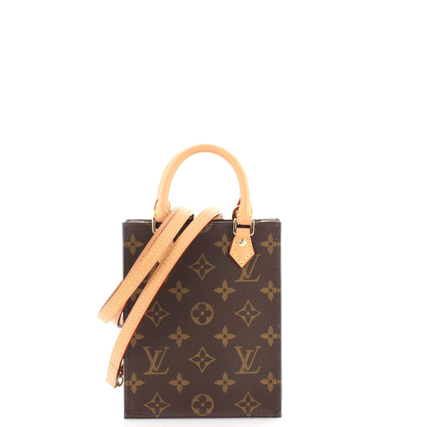 Louis Vuitton Petit Sac Plat Bag Monogram Canvas Brown 1804361