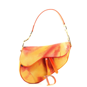 Christian Dior Vintage Saddle Bag Leather Medium