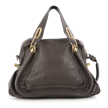Chloe Paraty Top Handle Bag Leather Medium Brown 1804801