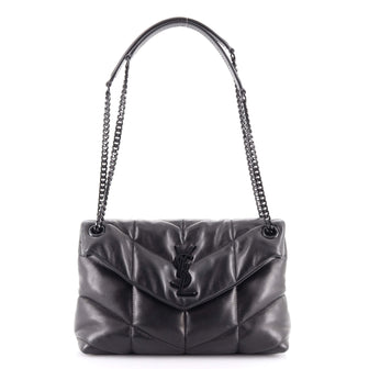 Saint Laurent LouLou Puffer Shoulder Bag Quilted Leather Small