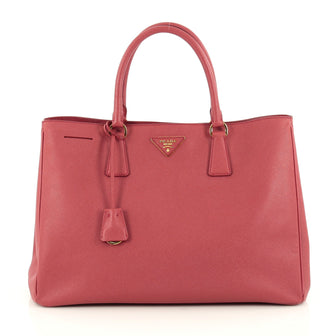 Prada Lux Open Tote Saffiano Leather Medium Red 1805001