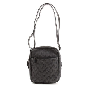 Gucci Zip Messenger Bag GG Denim Small