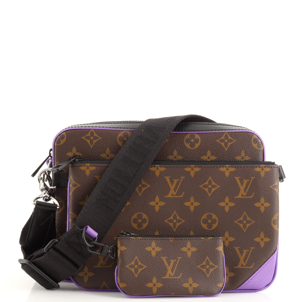 Louis Vuitton LV Trio messenger macassar monogram Brown Leather ref.563973  - Joli Closet