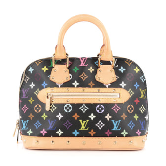 Louis Vuitton Alma Handbag Monogram Multicolor PM Black 1805203