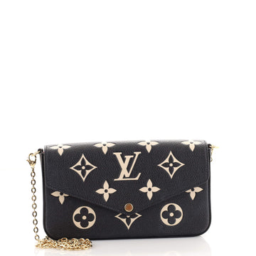 Louis Vuitton Felicie Pochette Bicolor Monogram Empreinte Giant