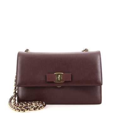 Salvatore Ferragamo Ginny Crossbody Bag Leather Medium