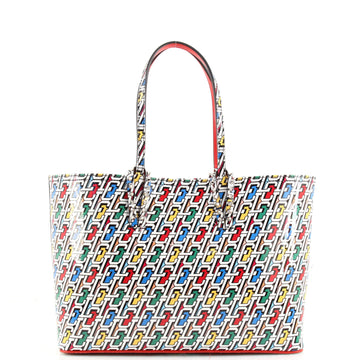 Christian Louboutin Cabata East West Tote Printed Patent Small
