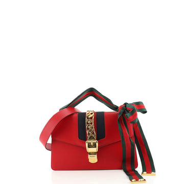 Gucci Sylvie Shoulder Bag Leather Small