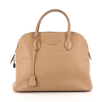 Hermes Bolide Handbag Courchevel 37 Brown 1806001