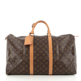 Louis Vuitton Keepall Bag Monogram Canvas 50 Brown 1806013