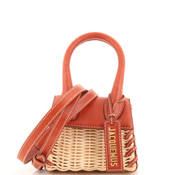 Jacquemus Le Chiquito Osier Bag Raffia and Leather Mini