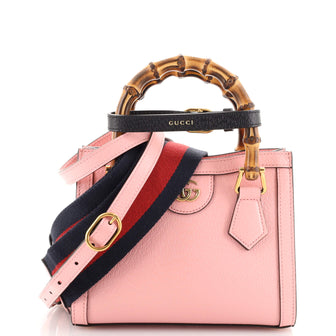 Gucci Diana NM Bamboo Handle Tote Leather Mini