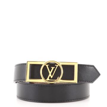 Louis Vuitton Dauphine Reversible Belt Monogram Canvas and Leather Thin