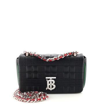 Burberry Lola Shoulder Bag Quilted Lambskin with Crystals Mini