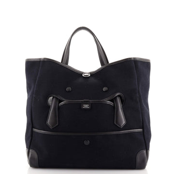 Hermes Passe-Passe Bag Toile and Leather 35