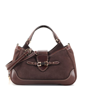 Salvatore Ferragamo Erin Convertible Shoulder Bag Leather Medium