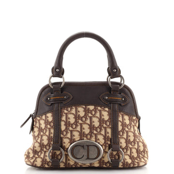 Christian Dior Vintage CD Satchel Diorissimo Canvas Small