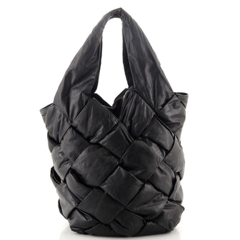 Bottega Veneta Paper Cassette Tote Intrecciato Leather Medium