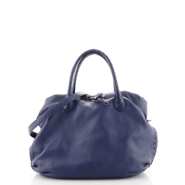 Bottega Veneta Convertible Drawstring Bucket Bag Leather with Intrecciato Detail Medium