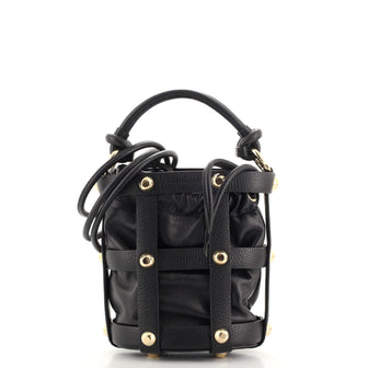 Salvatore Ferragamo Cage Bucket Bag Leather Small
