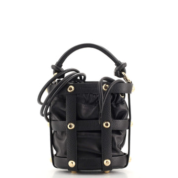 Salvatore Ferragamo Cage Bucket Bag Leather Small