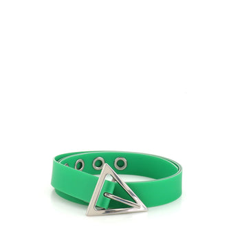 Bottega Veneta Triangle Buckle Belt Rubber Thin