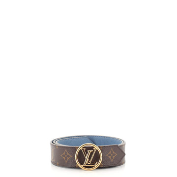 Louis Vuitton LV Circle Reversible Belt Monogram Canvas and Epi Leather Medium