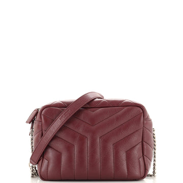 Saint Laurent LouLou Bowling Bag Matelasse Chevron Leather Small