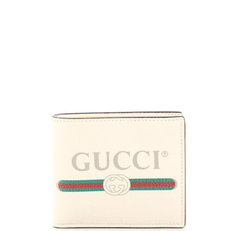 Gucci Logo Bifold Wallet Leather