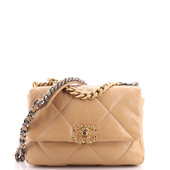 Chanel 19 Flap Bag Quilted Leather Medium