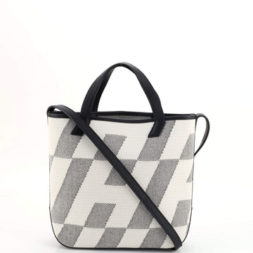 Hermes Cabas H en Biais Tote Canvas with Leather 27