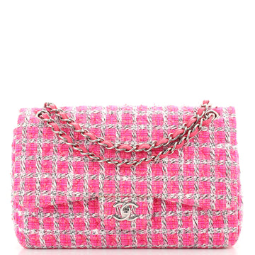 Chanel Classic Double Flap Bag Quilted Tweed Jumbo
