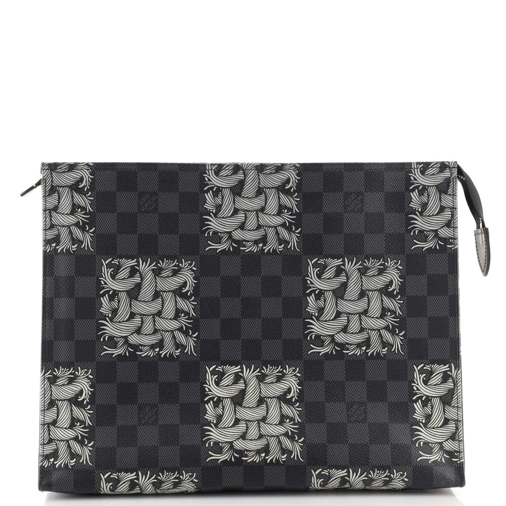 Black Louis Vuitton x Christopher Nemeth debut Graphite Pochette Jour GM  Clutch Bag, louis vuitton speedy 35 handbag in monogram canvas and natural  leather