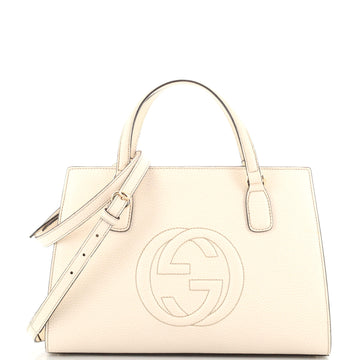Gucci Soho Convertible Top Handle Satchel Leather Medium